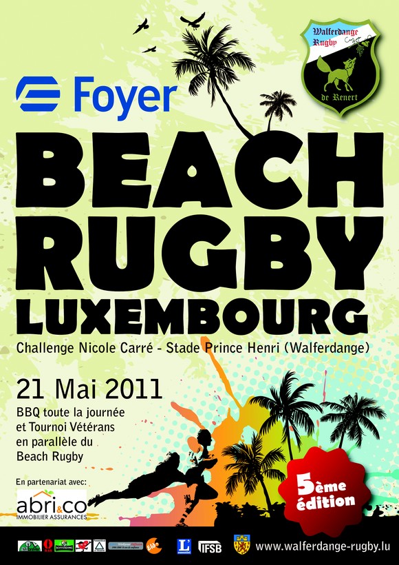 Affiche Beach Rugby 2011