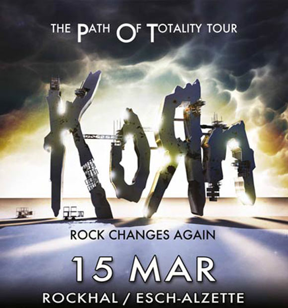 Affiche du concert de Korn le 15 mars